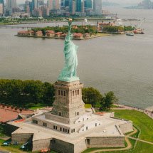 Statue of Liberty with New York City skyline