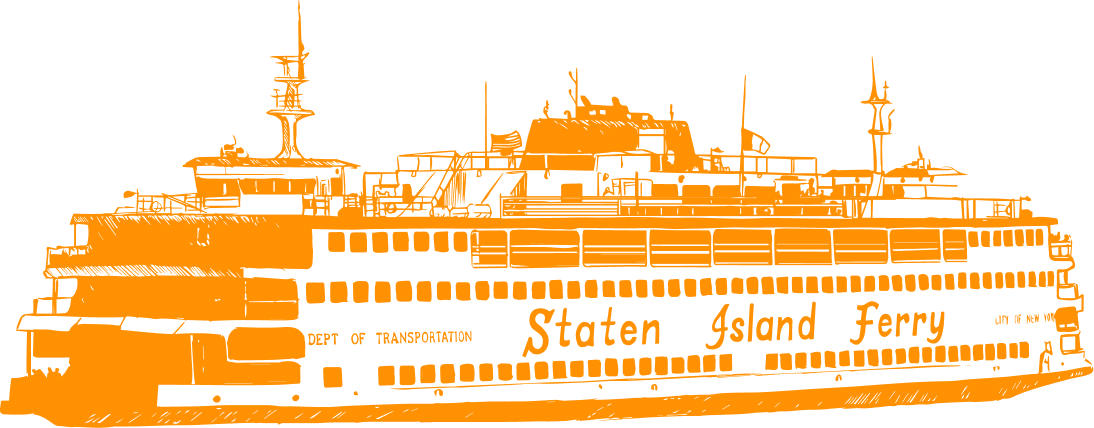 graphic of Staten Island Ferry boat
