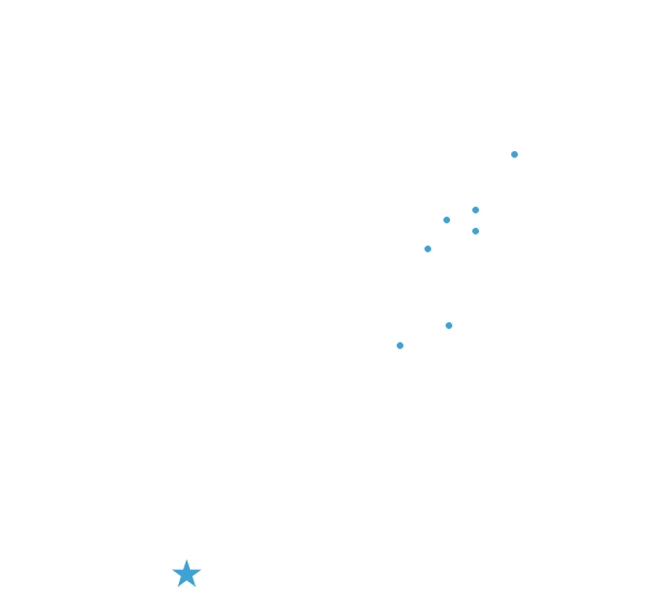 white graphic of New York City map